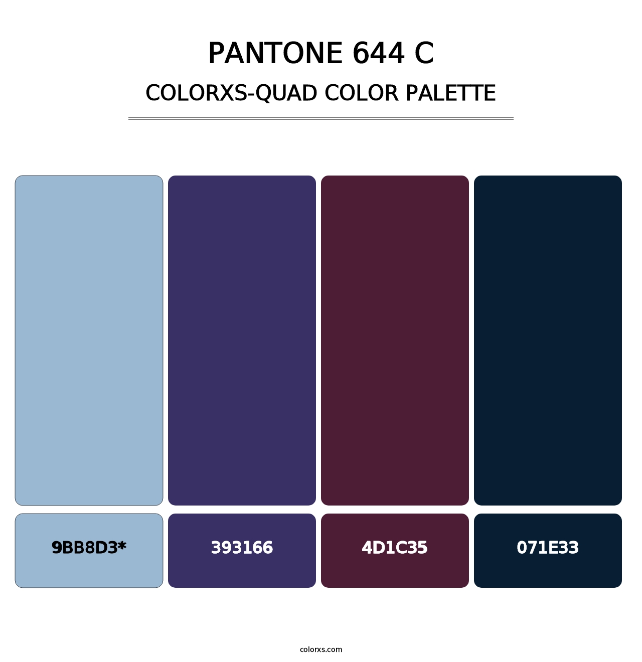 PANTONE 644 C - Colorxs Quad Palette