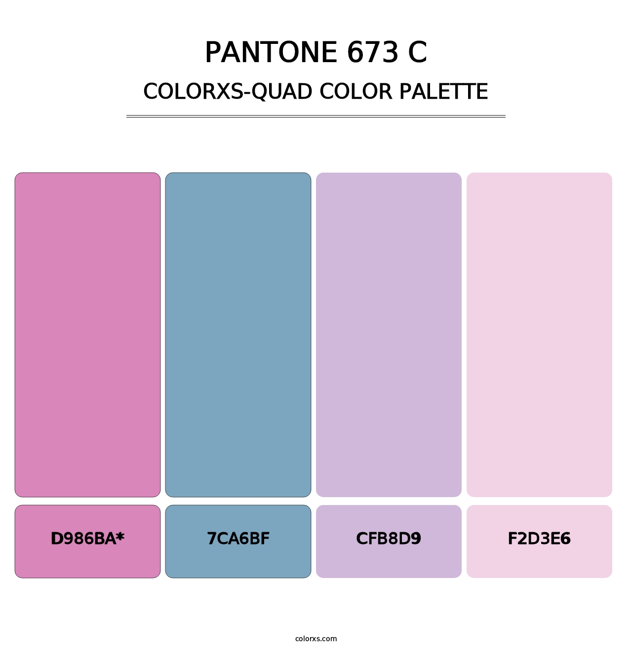 PANTONE 673 C - Colorxs Quad Palette