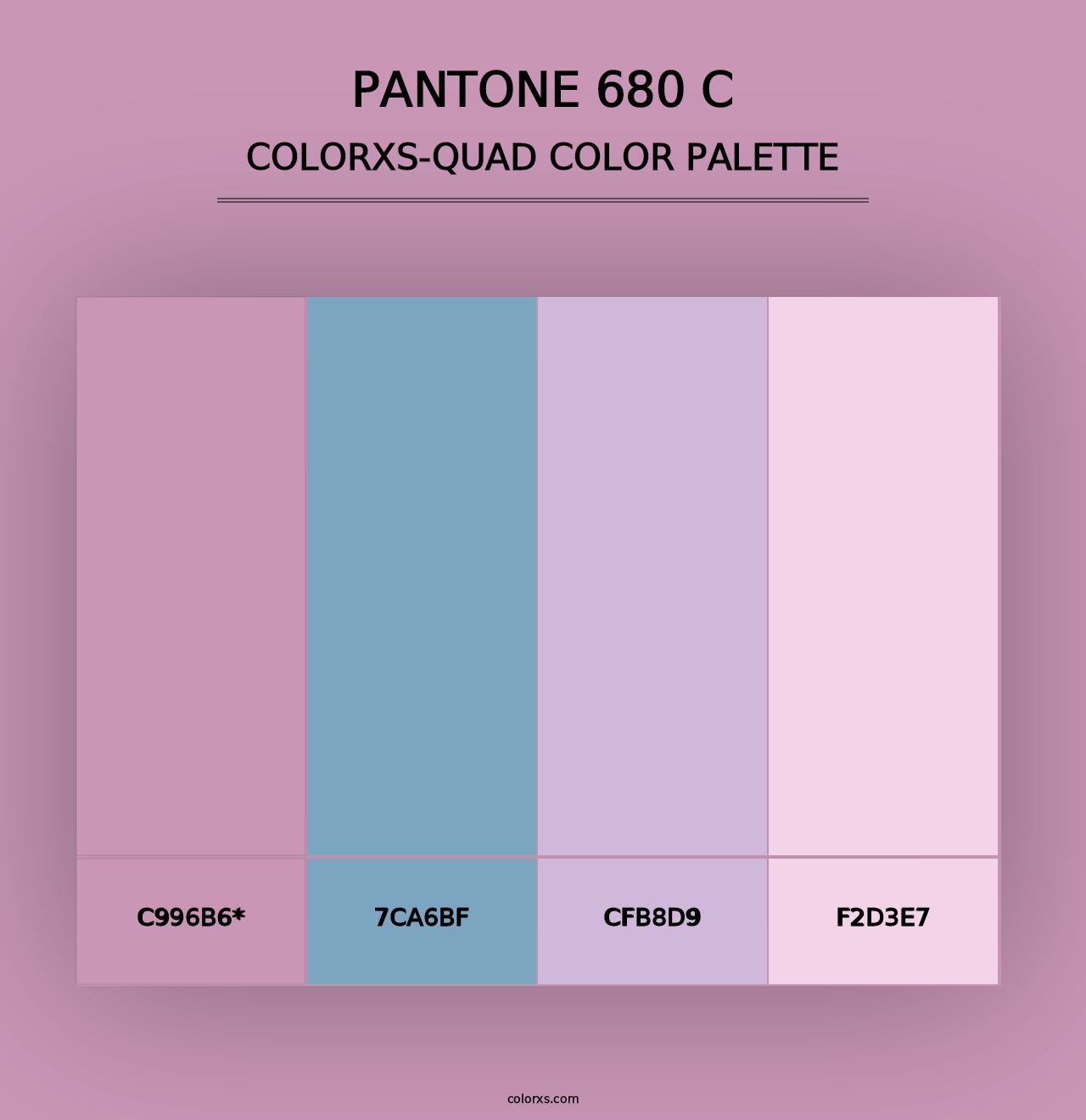 PANTONE 680 C - Colorxs Quad Palette