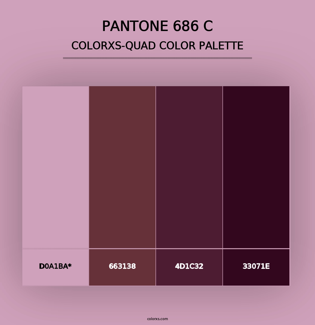 PANTONE 686 C - Colorxs Quad Palette