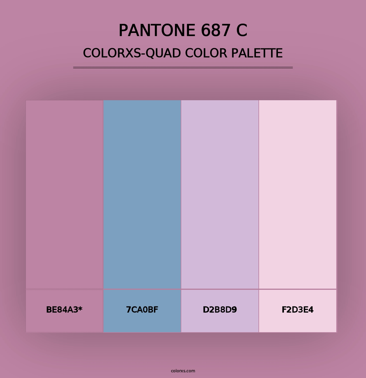 PANTONE 687 C - Colorxs Quad Palette