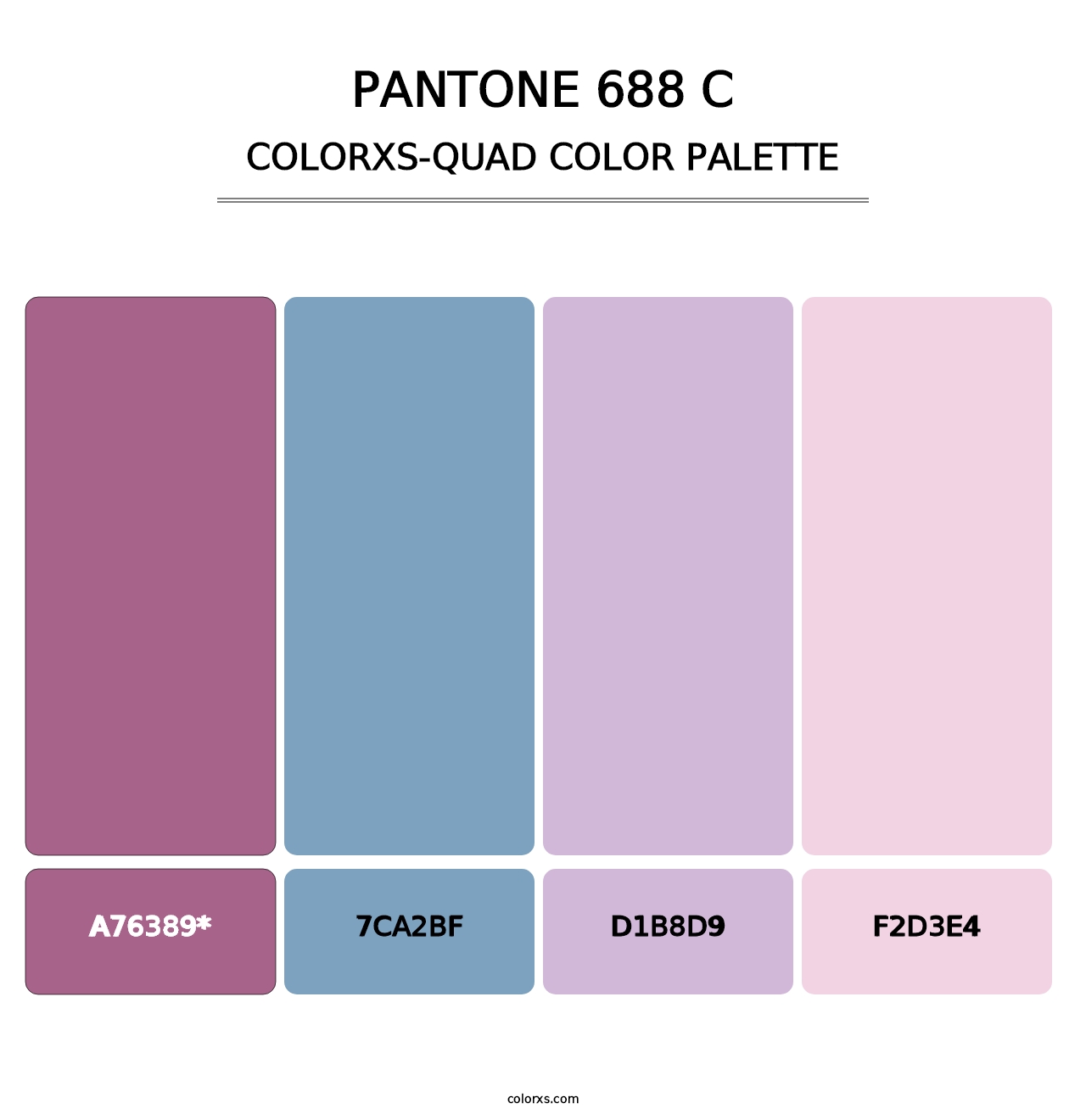 PANTONE 688 C - Colorxs Quad Palette