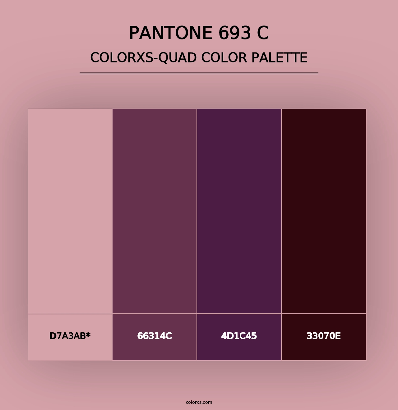 PANTONE 693 C - Colorxs Quad Palette