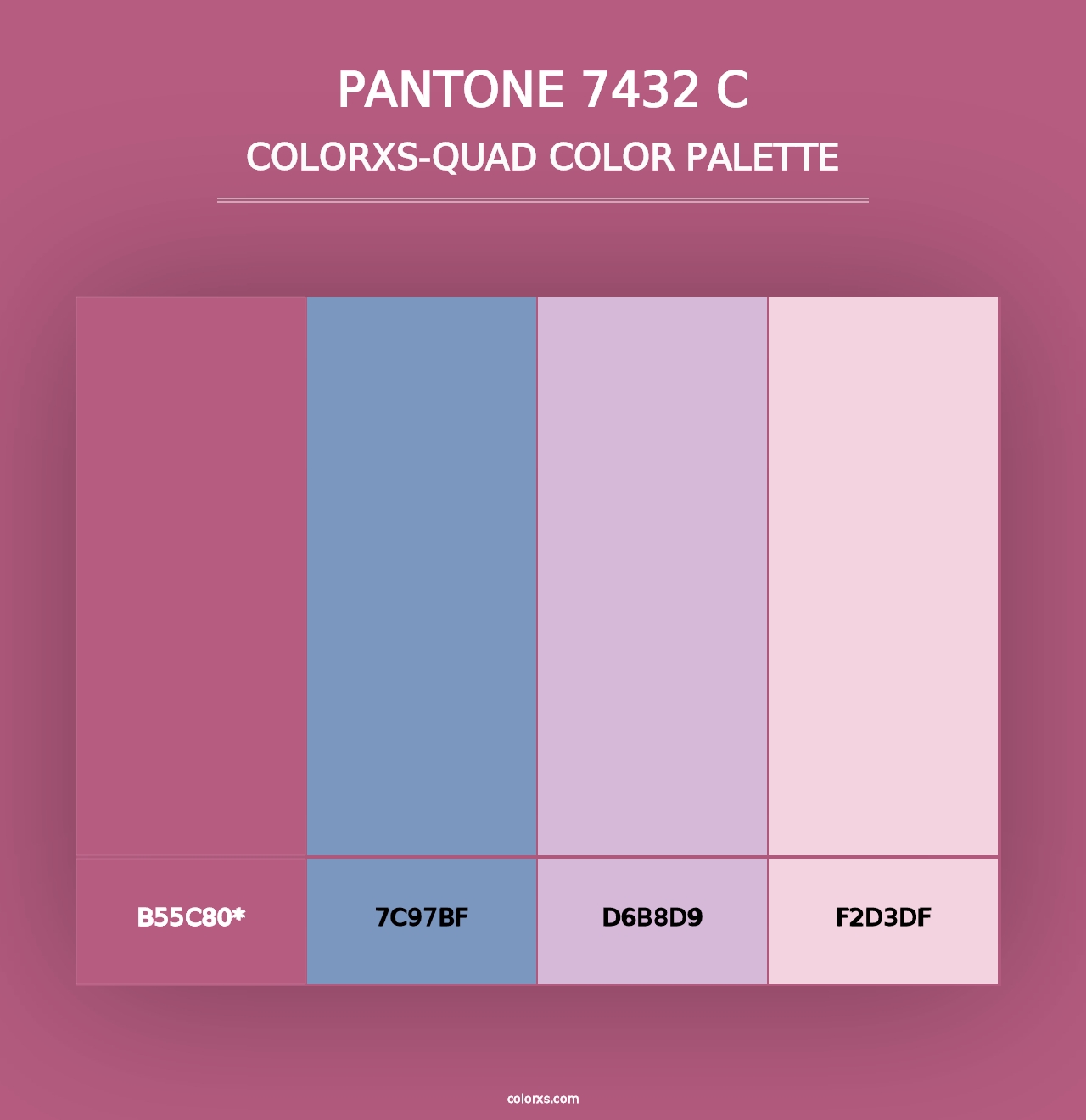 PANTONE 7432 C - Colorxs Quad Palette