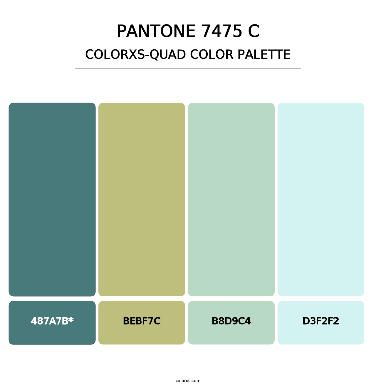 PANTONE 7475 C - Colorxs Quad Palette