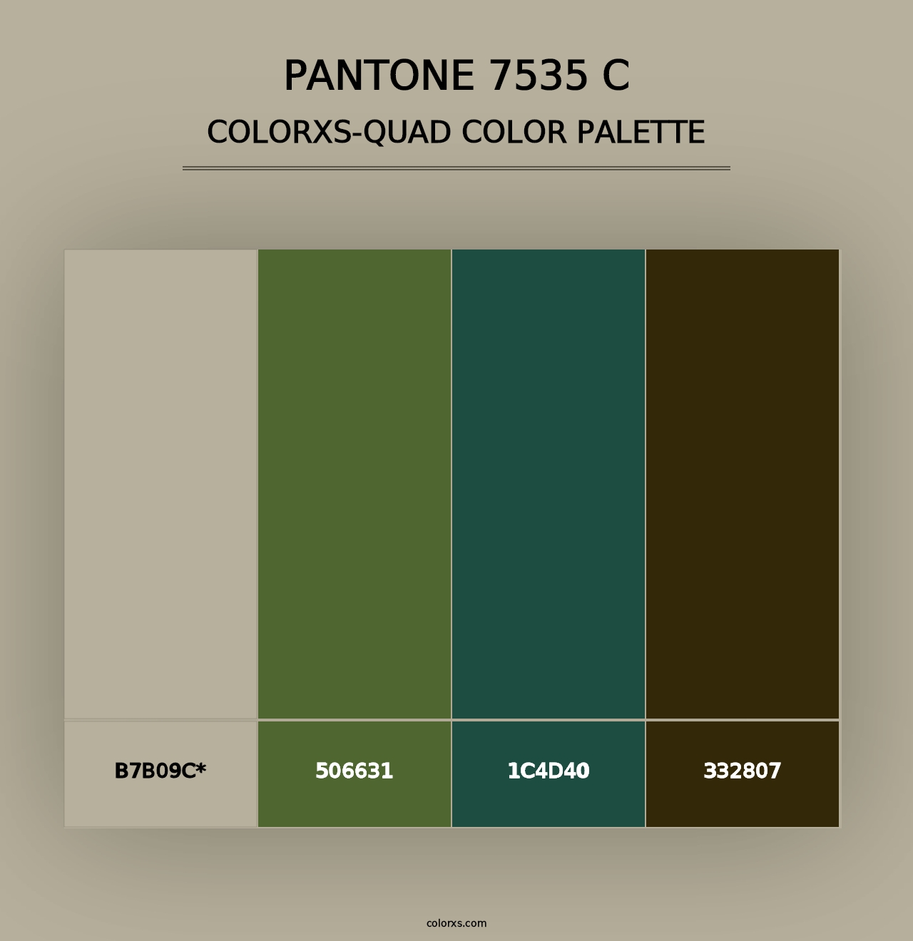 PANTONE 7535 C - Colorxs Quad Palette