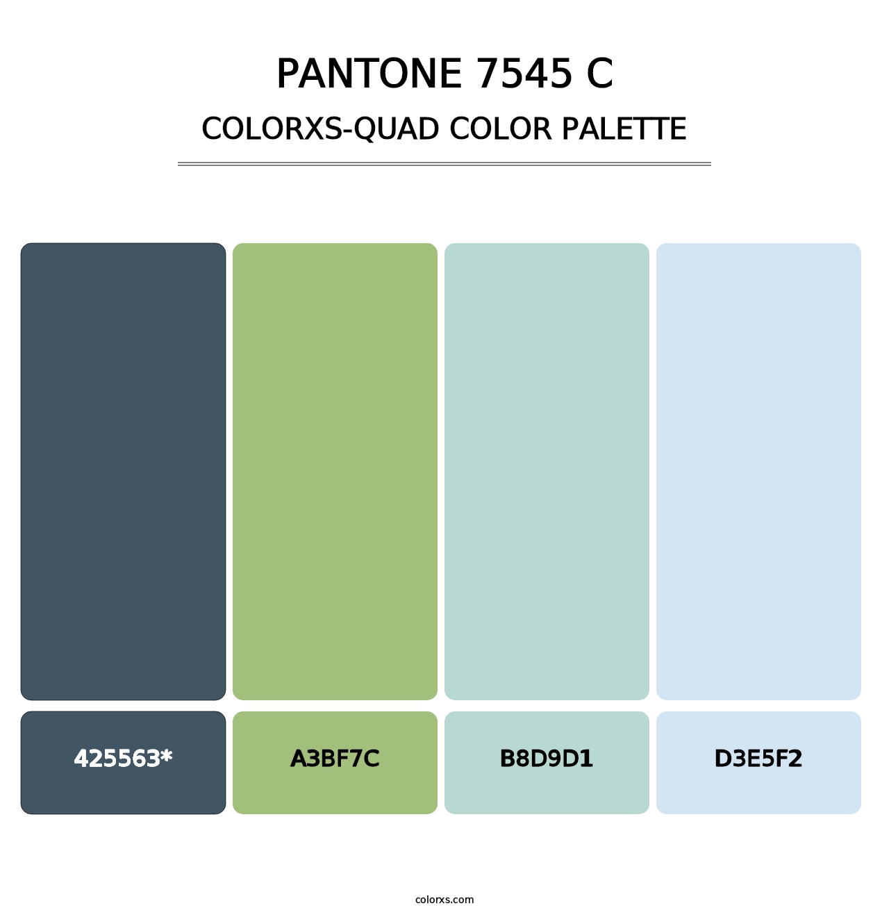 PANTONE 7545 C - Colorxs Quad Palette