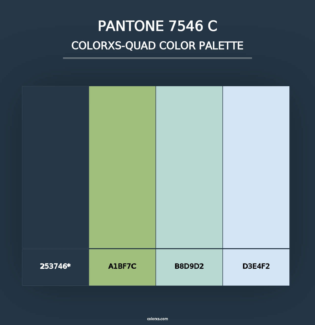 PANTONE 7546 C - Colorxs Quad Palette