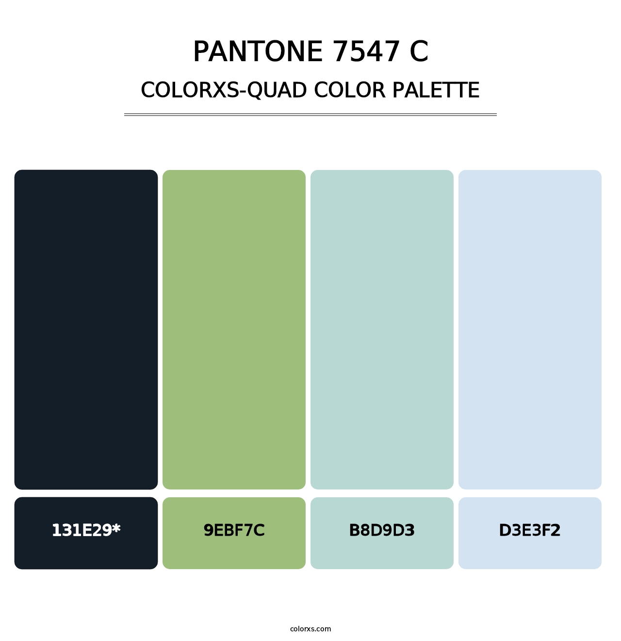 PANTONE 7547 C - Colorxs Quad Palette