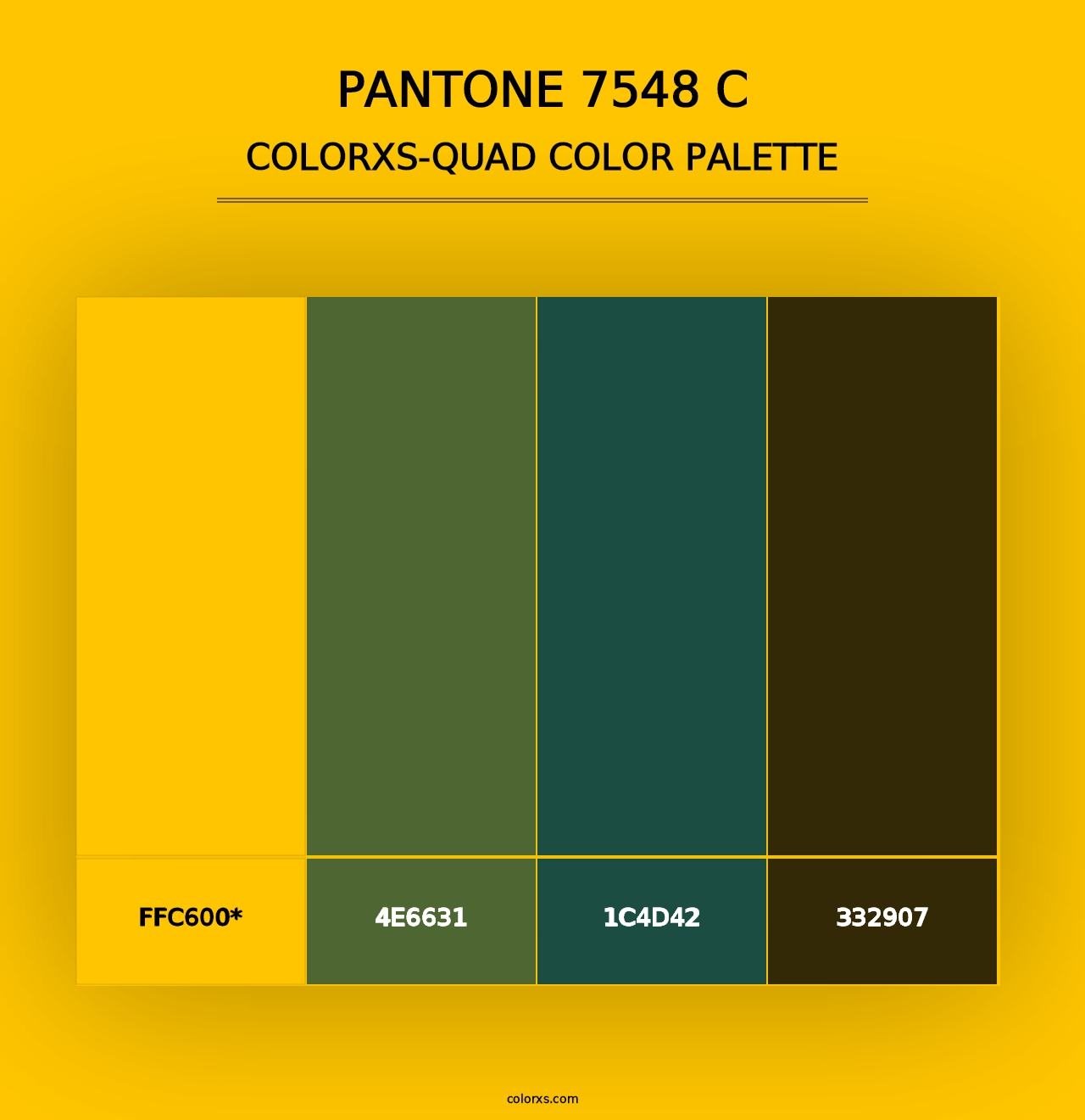 PANTONE 7548 C - Colorxs Quad Palette