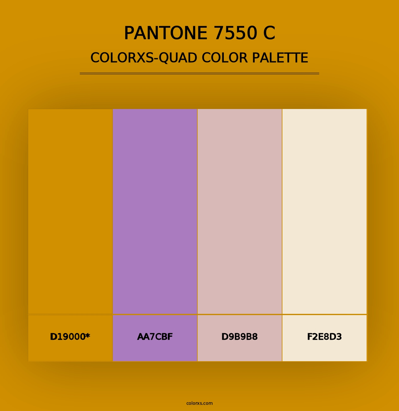 PANTONE 7550 C - Colorxs Quad Palette