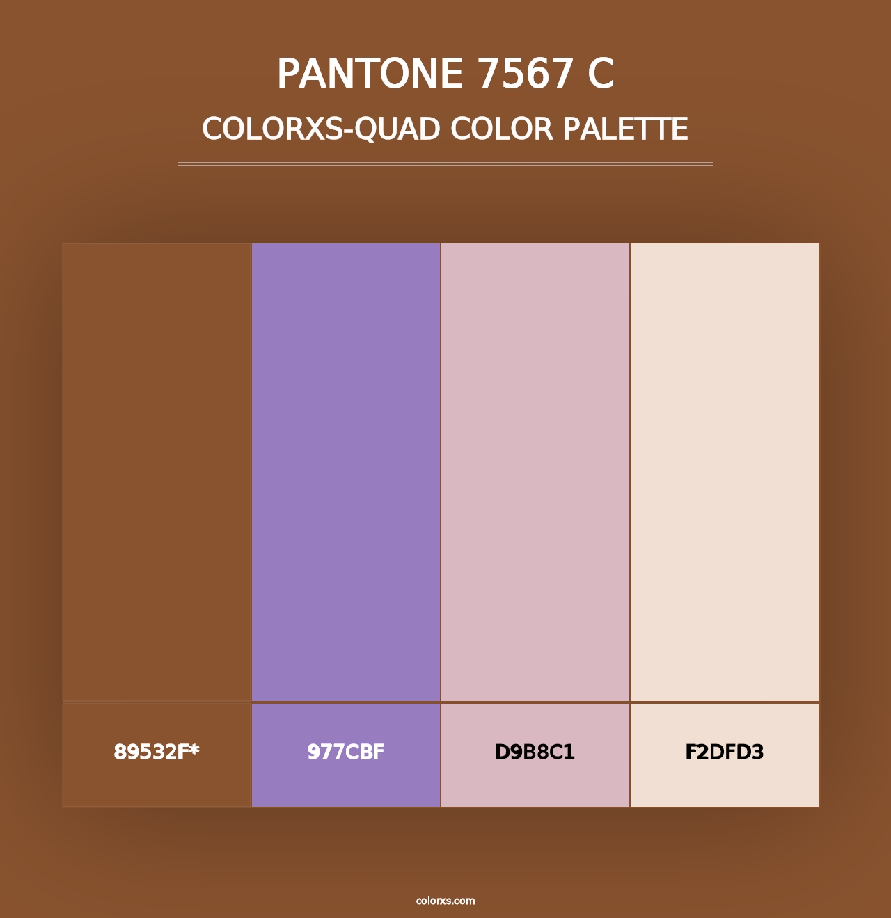 PANTONE 7567 C - Colorxs Quad Palette