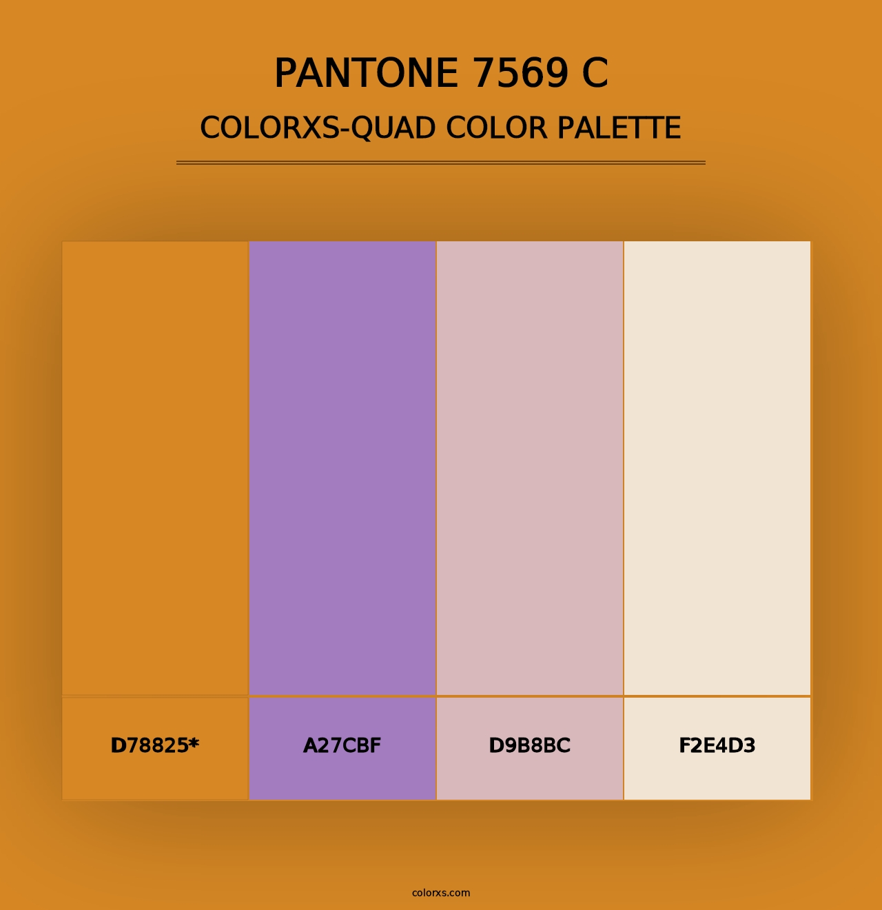 PANTONE 7569 C - Colorxs Quad Palette