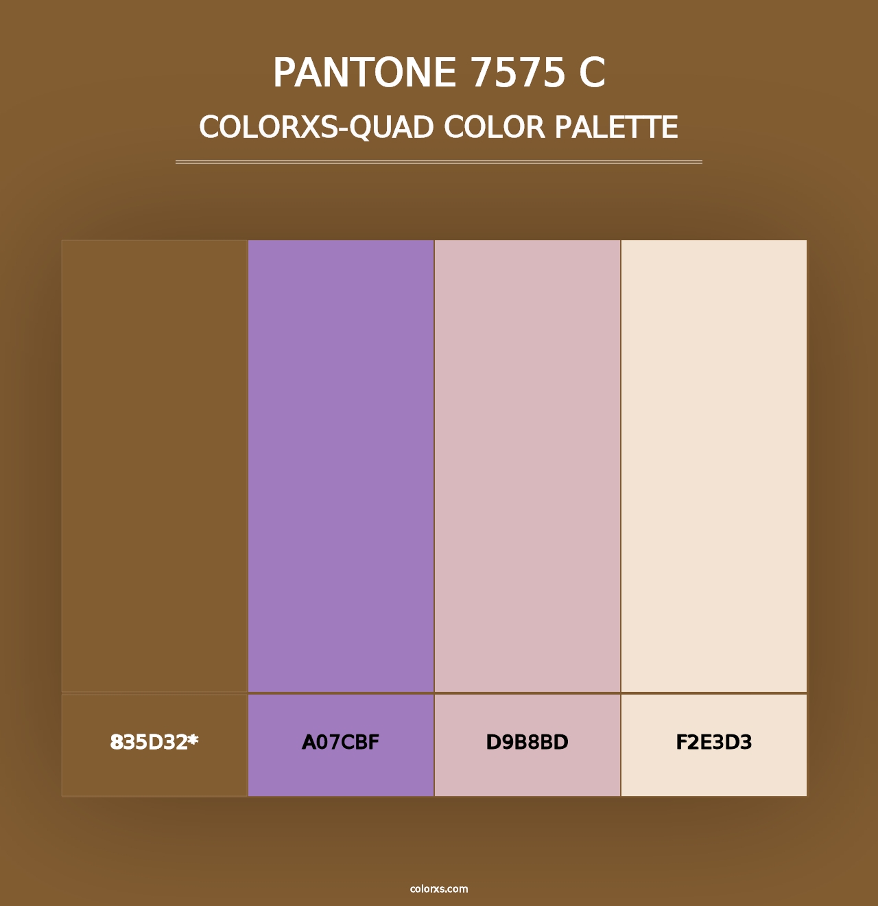 PANTONE 7575 C - Colorxs Quad Palette