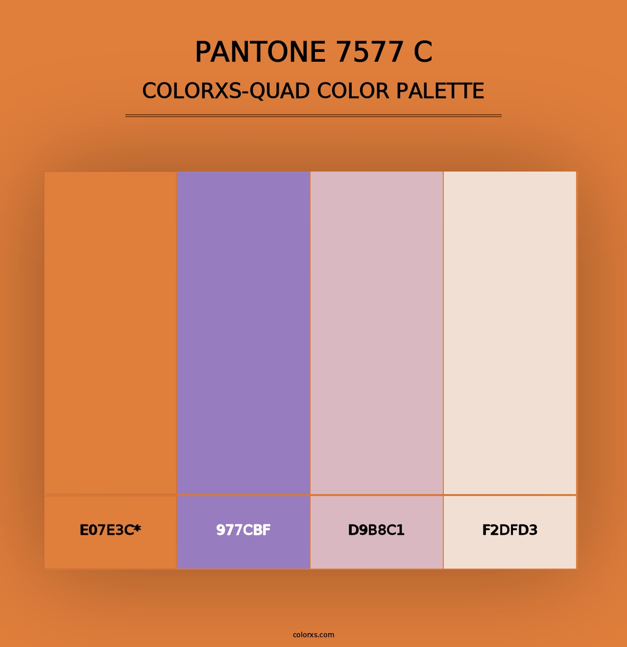 PANTONE 7577 C - Colorxs Quad Palette