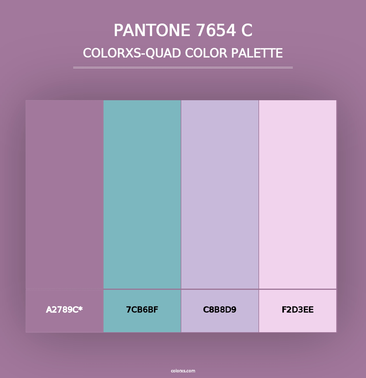 PANTONE 7654 C - Colorxs Quad Palette