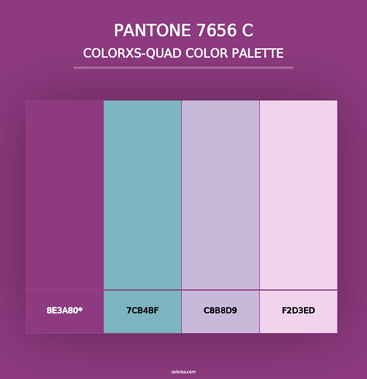 PANTONE 7656 C - Colorxs Quad Palette