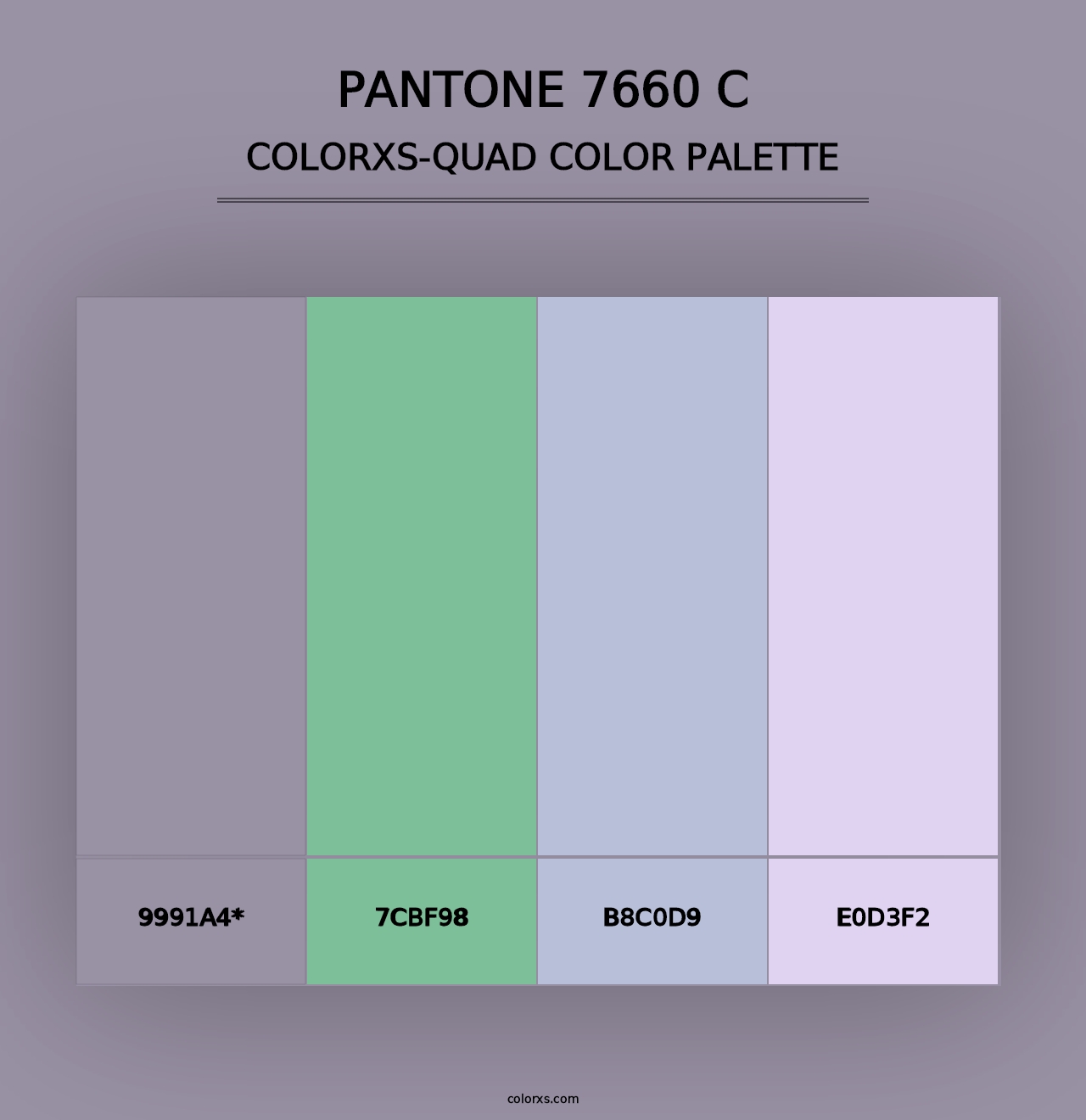 PANTONE 7660 C - Colorxs Quad Palette