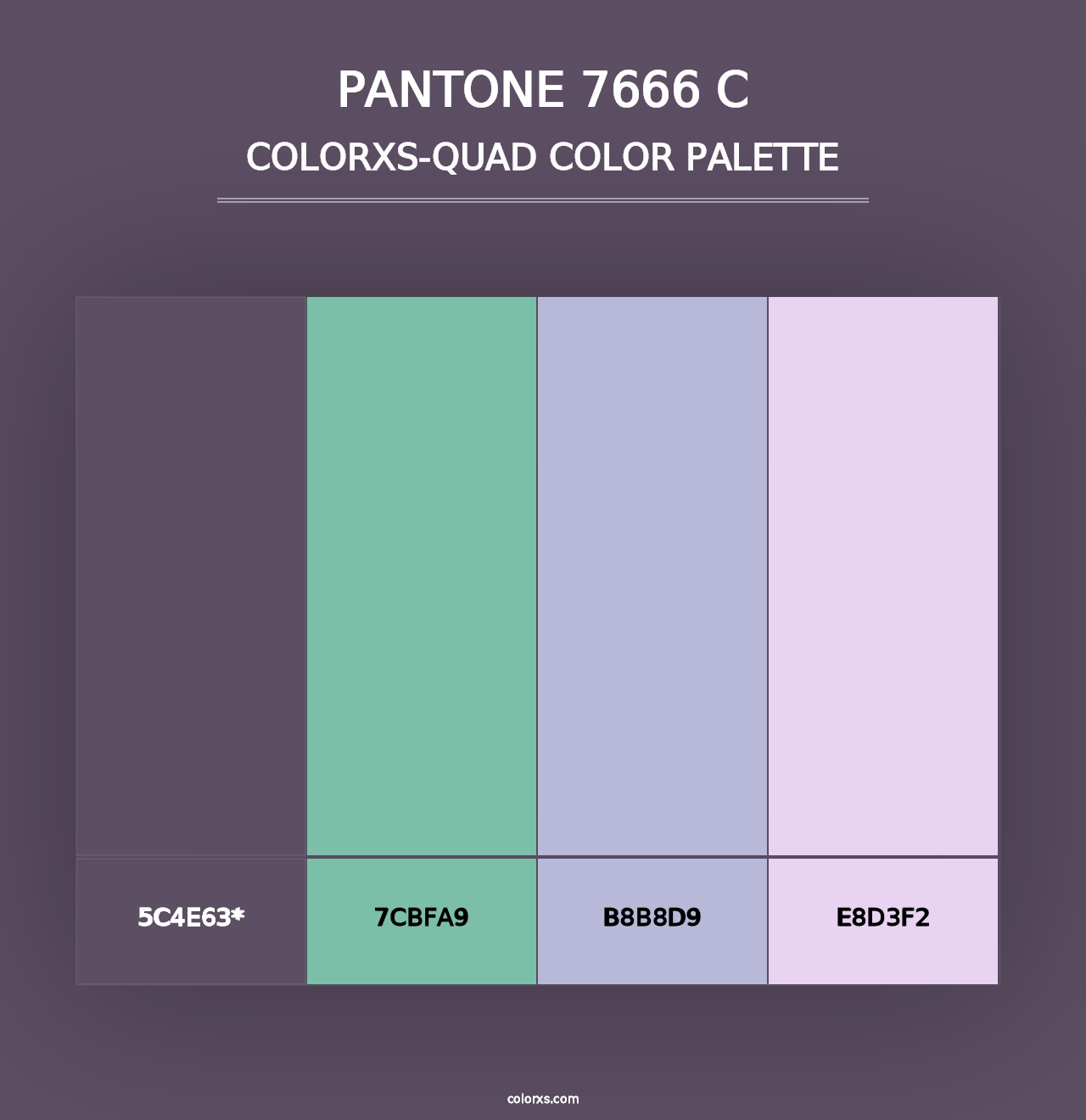 PANTONE 7666 C - Colorxs Quad Palette