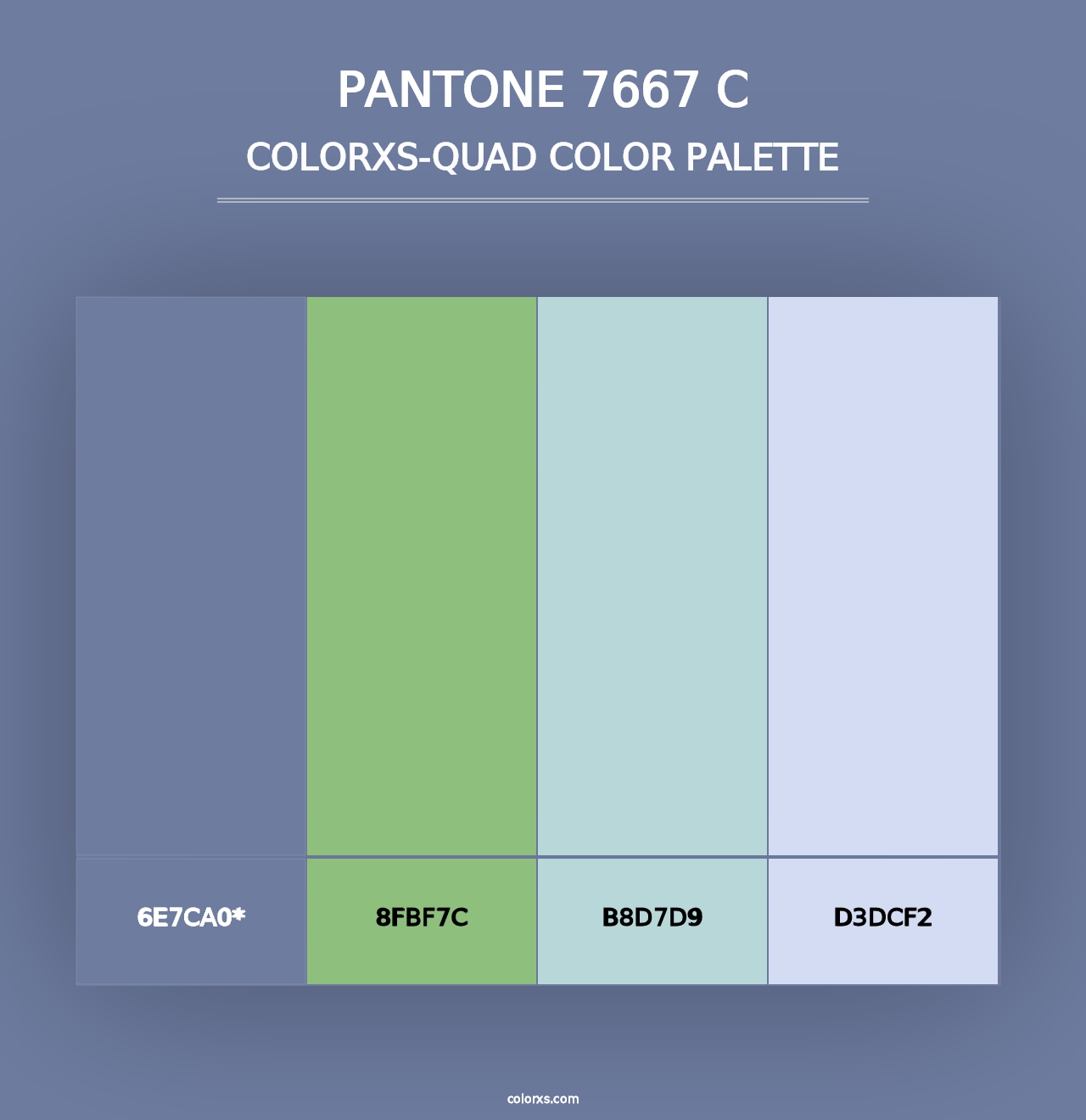 PANTONE 7667 C - Colorxs Quad Palette