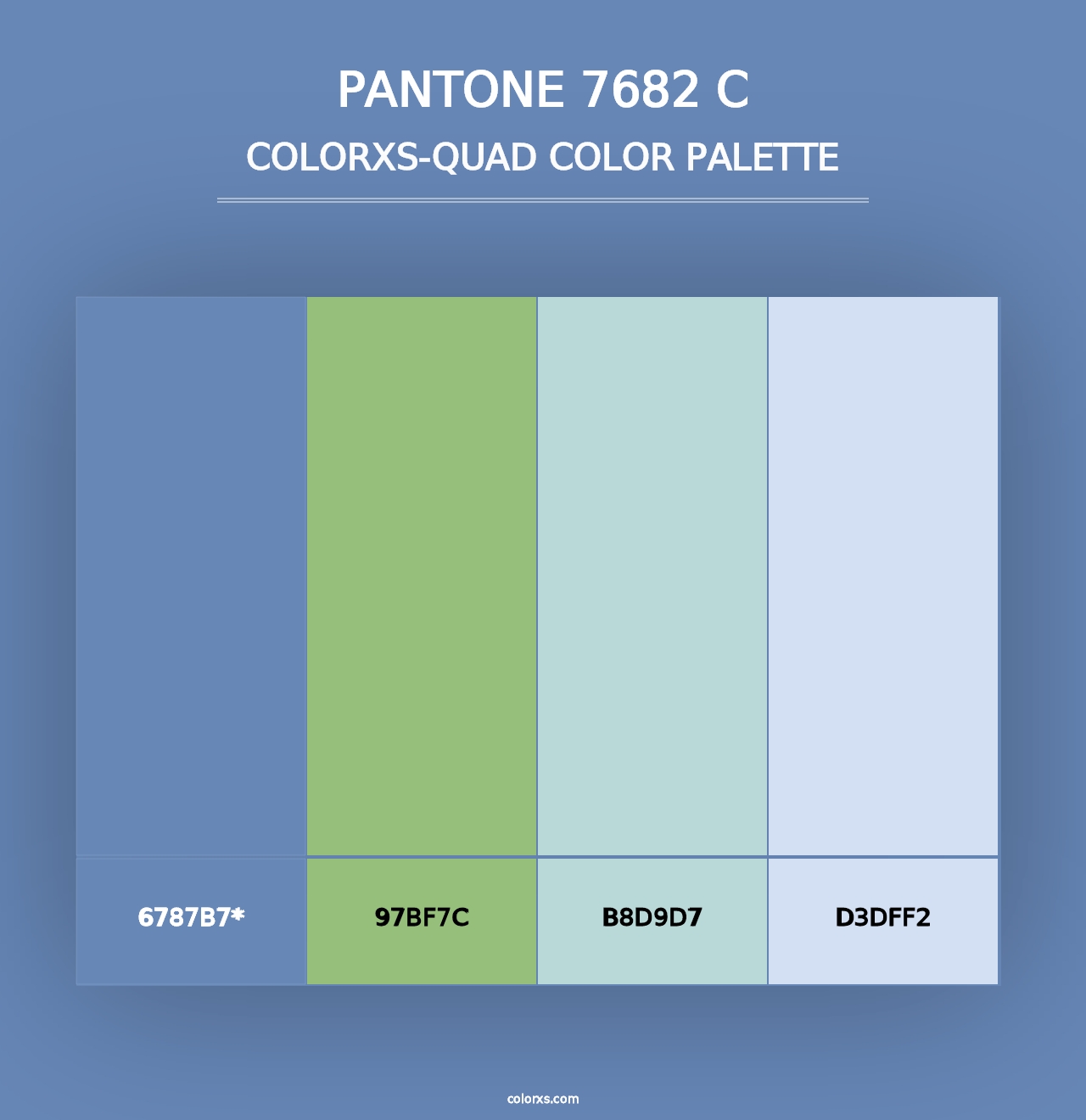 PANTONE 7682 C - Colorxs Quad Palette