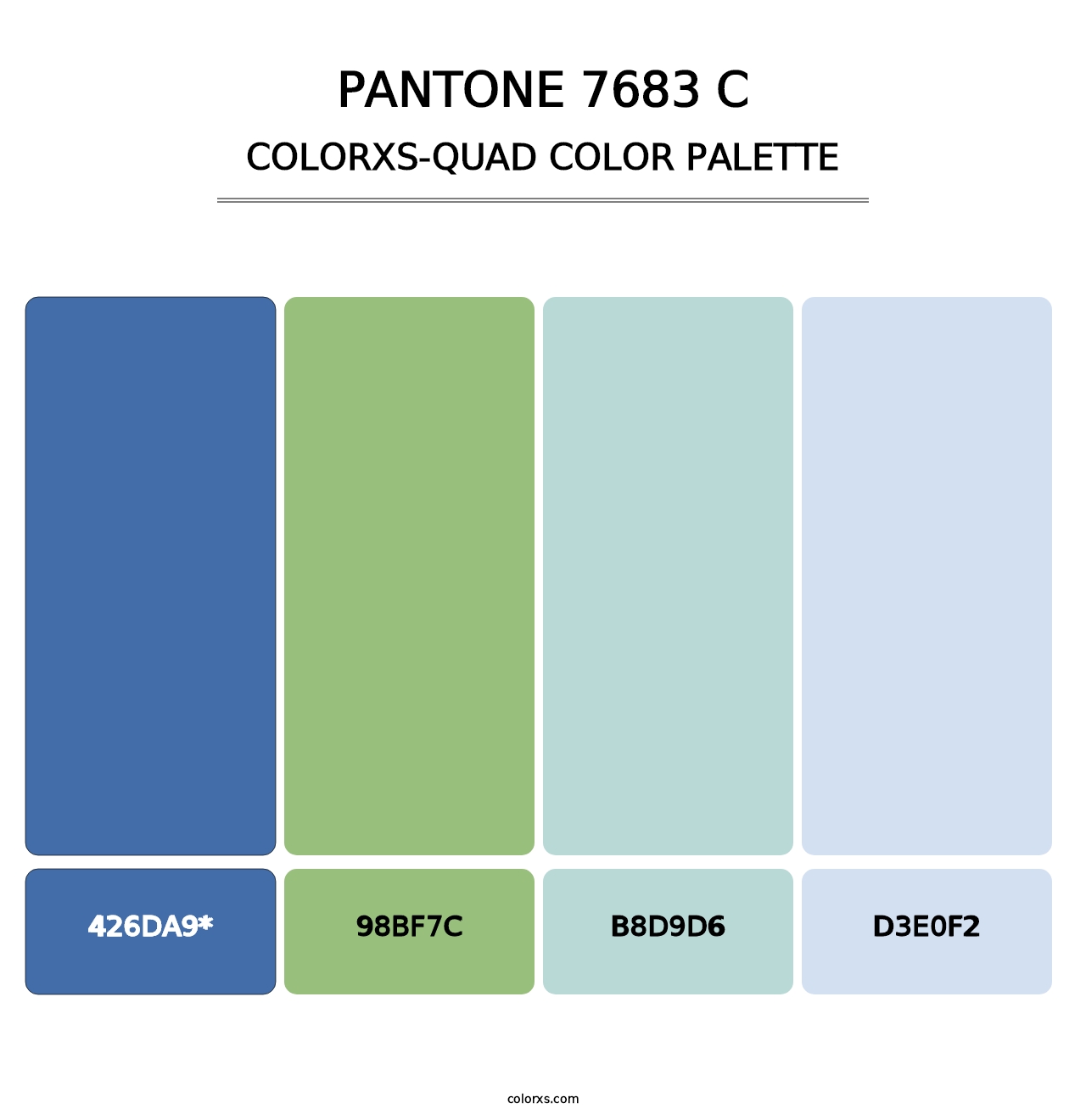 PANTONE 7683 C - Colorxs Quad Palette