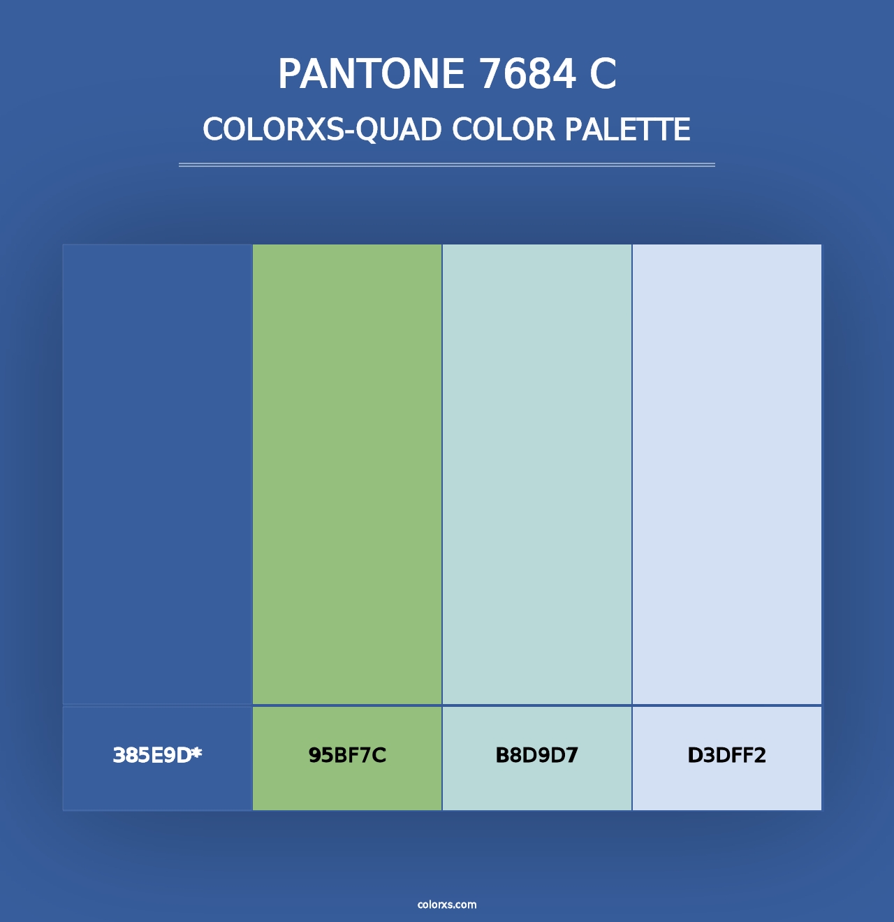 PANTONE 7684 C - Colorxs Quad Palette