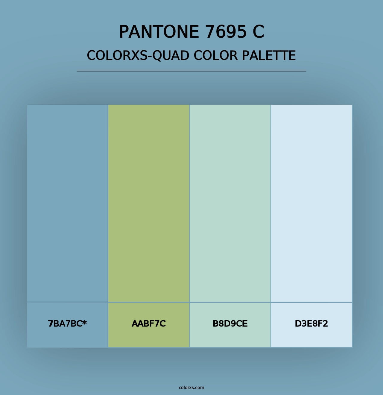 PANTONE 7695 C - Colorxs Quad Palette