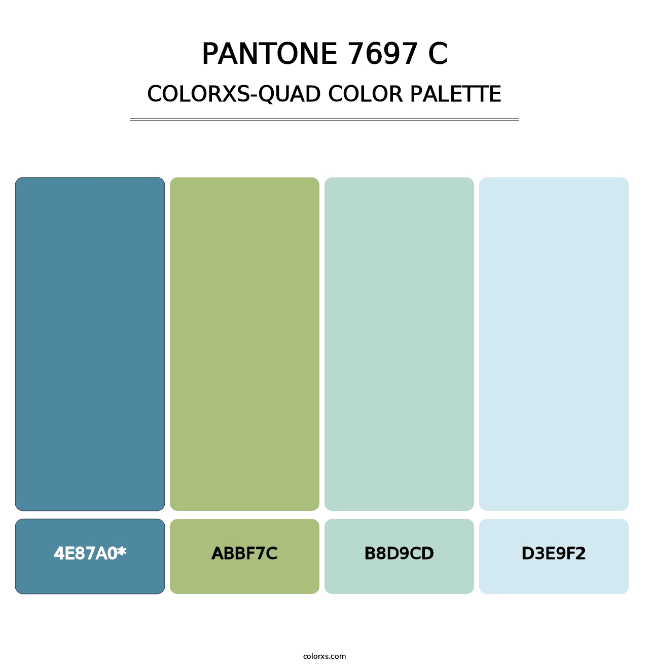 PANTONE 7697 C - Colorxs Quad Palette