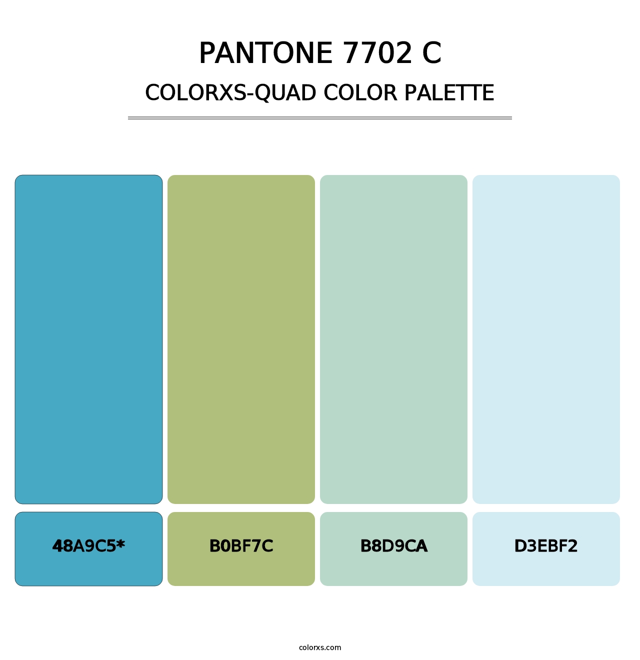 PANTONE 7702 C - Colorxs Quad Palette