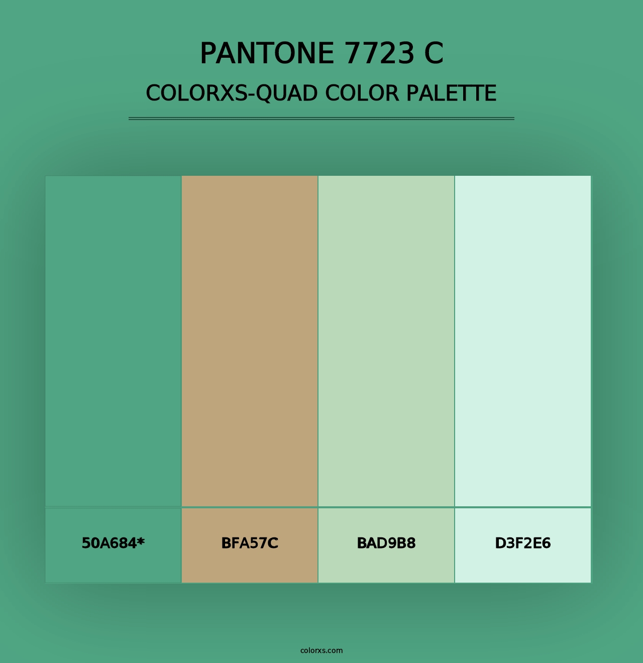 PANTONE 7723 C - Colorxs Quad Palette