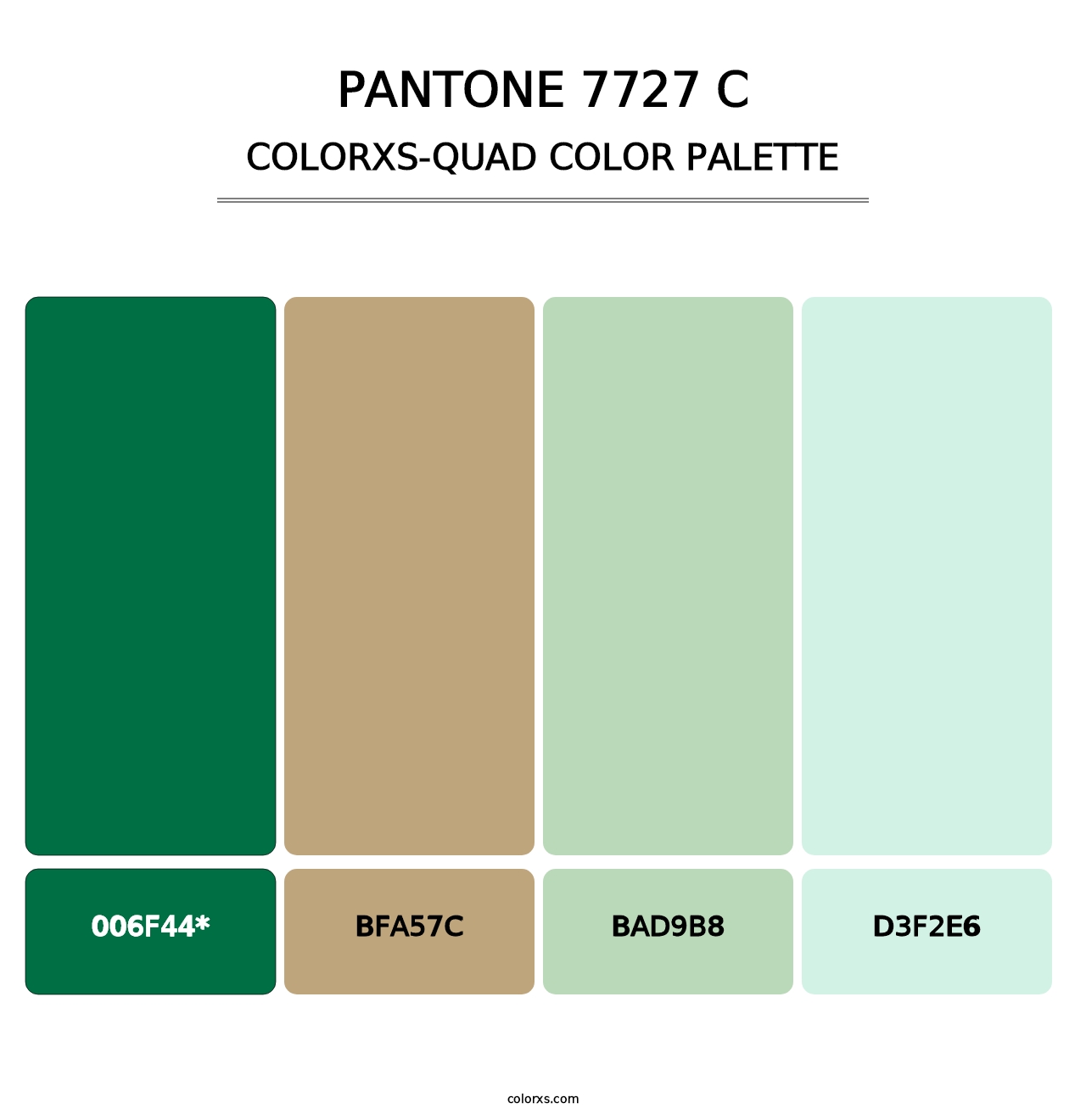 PANTONE 7727 C - Colorxs Quad Palette