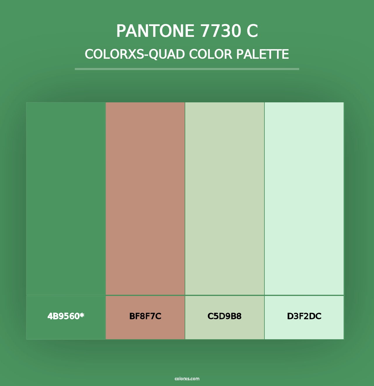 PANTONE 7730 C - Colorxs Quad Palette