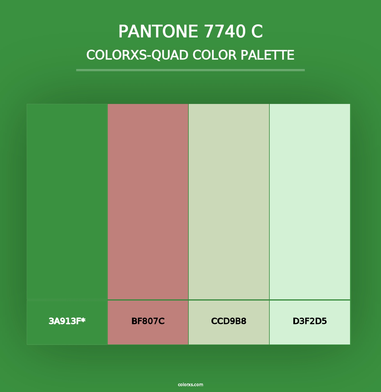 PANTONE 7740 C - Colorxs Quad Palette