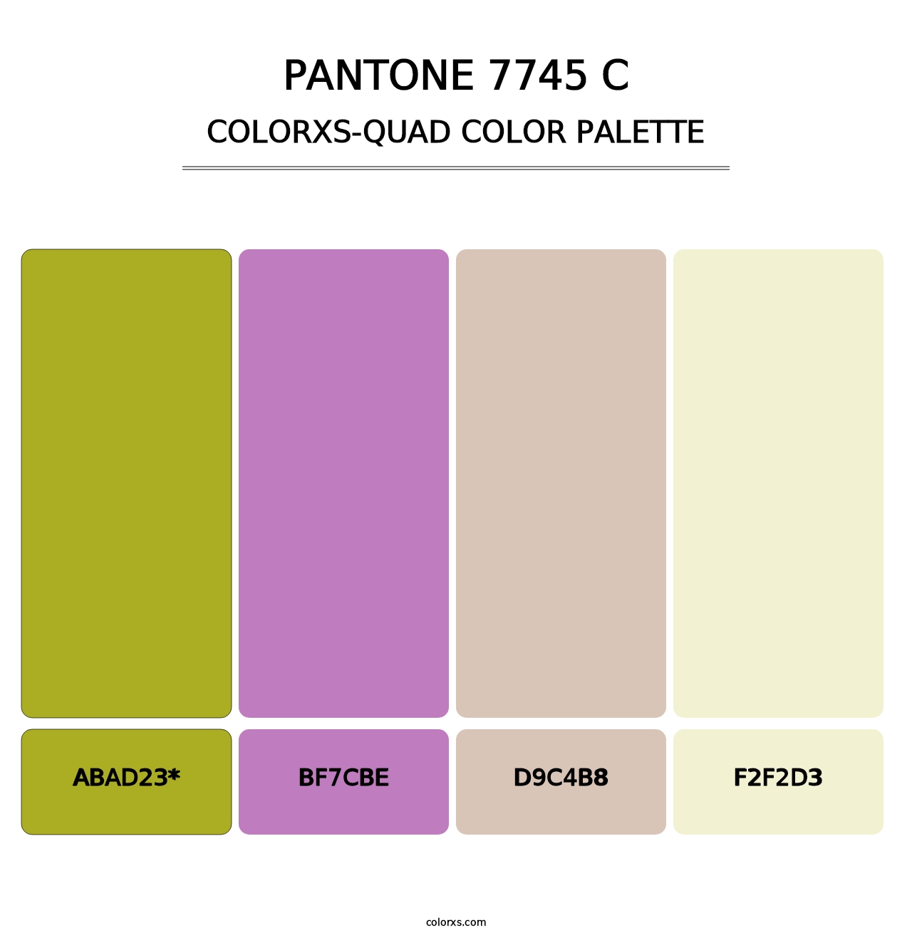 PANTONE 7745 C - Colorxs Quad Palette