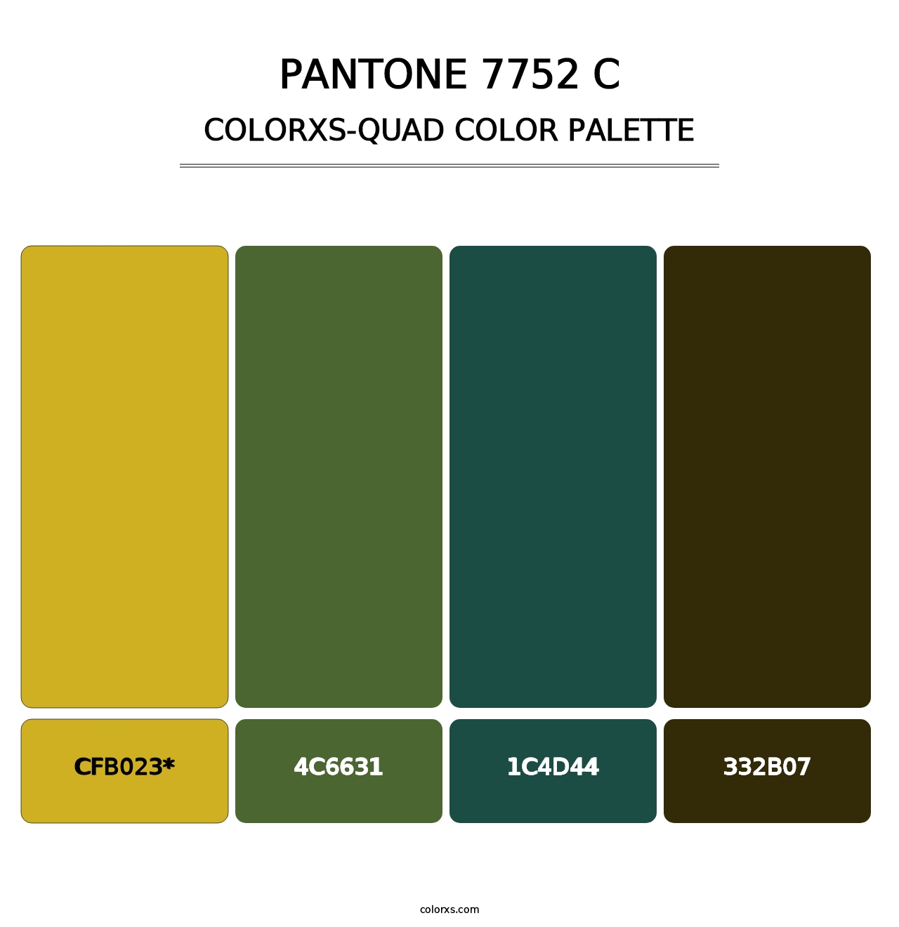 PANTONE 7752 C - Colorxs Quad Palette