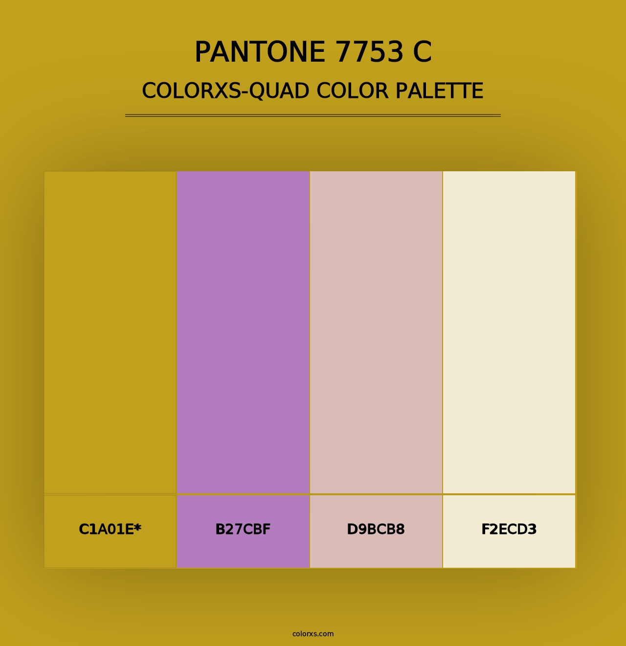 PANTONE 7753 C - Colorxs Quad Palette