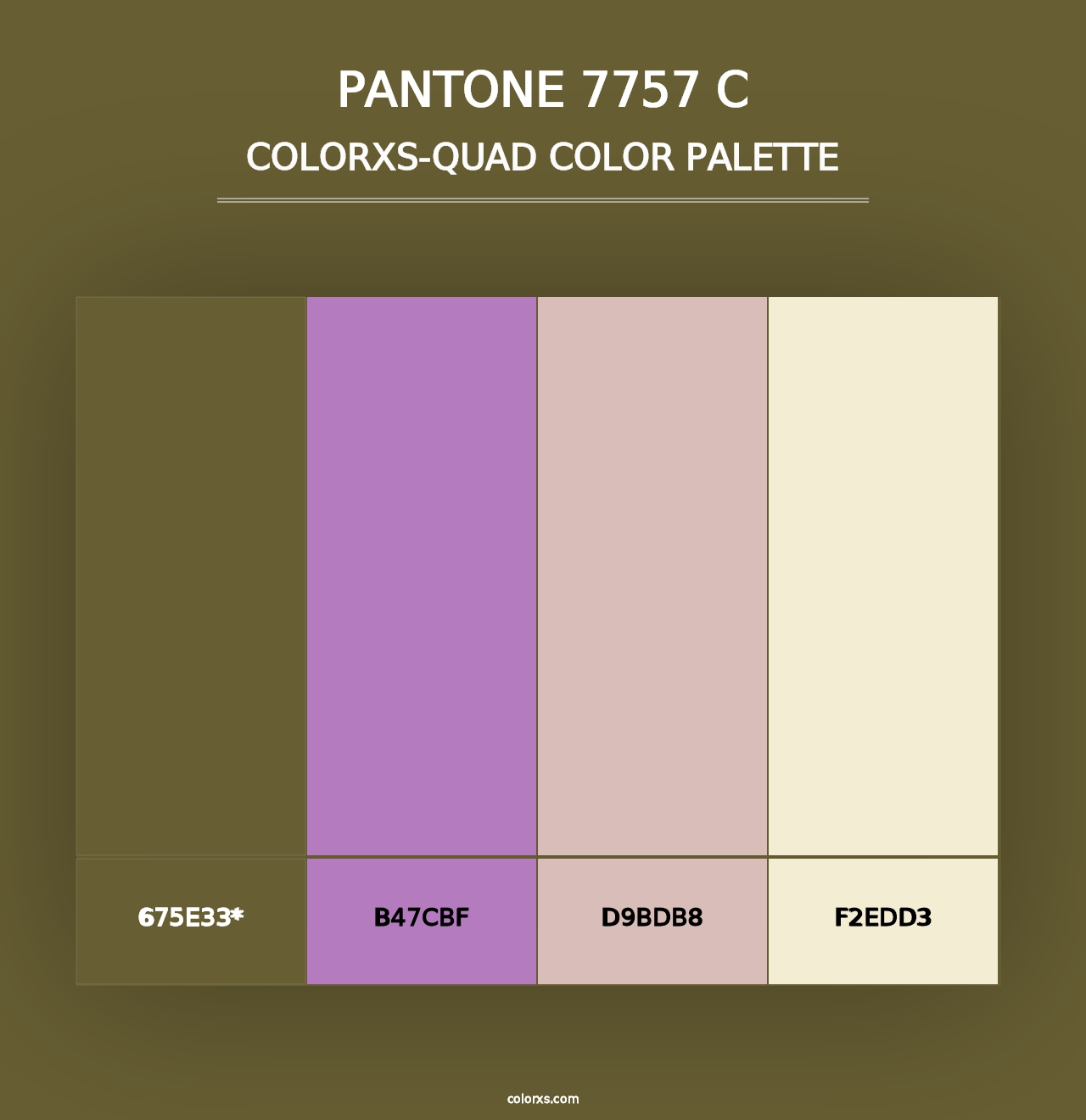 PANTONE 7757 C - Colorxs Quad Palette