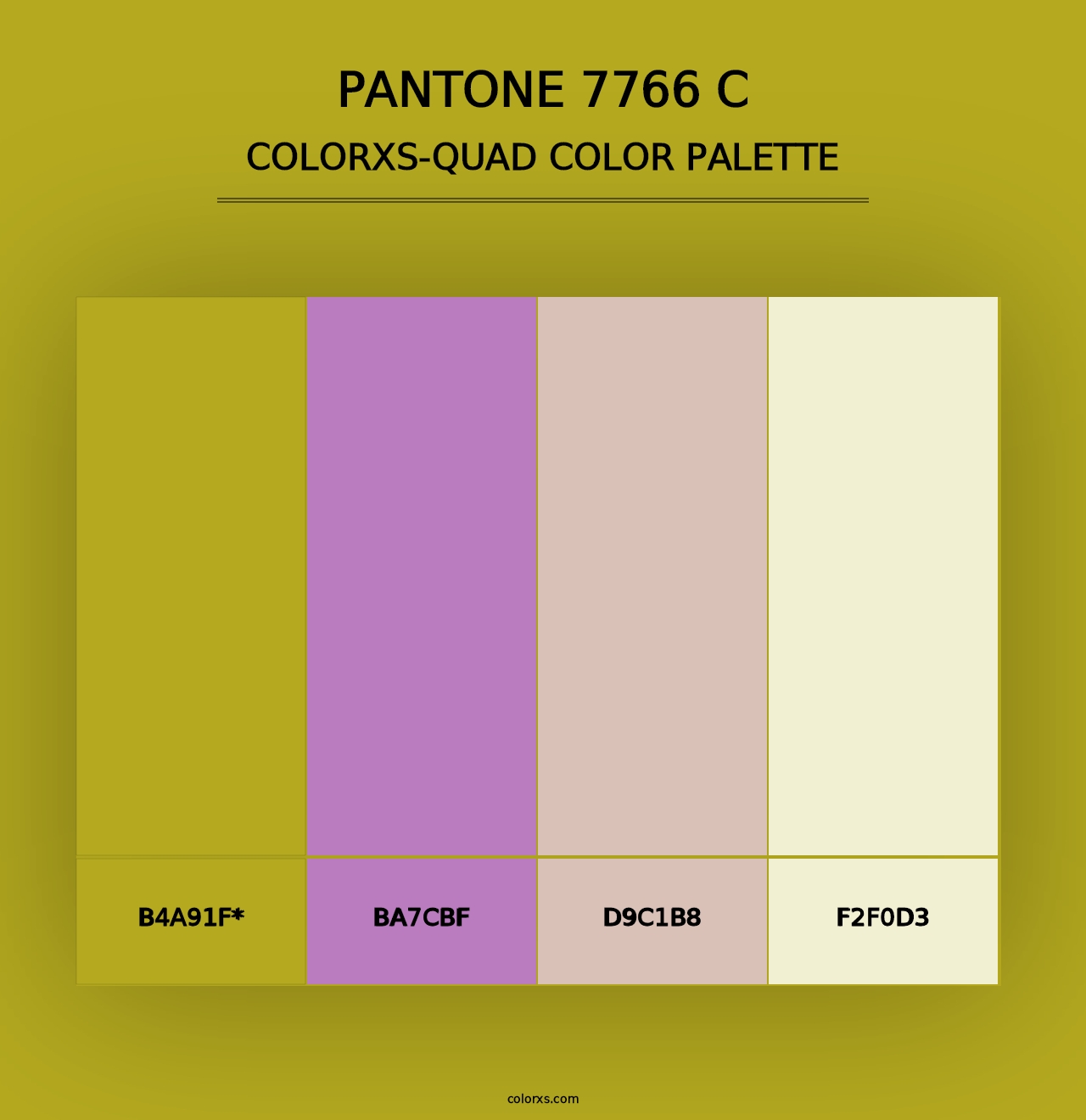 PANTONE 7766 C - Colorxs Quad Palette