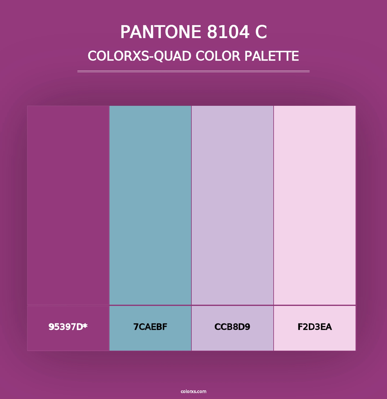 PANTONE 8104 C - Colorxs Quad Palette