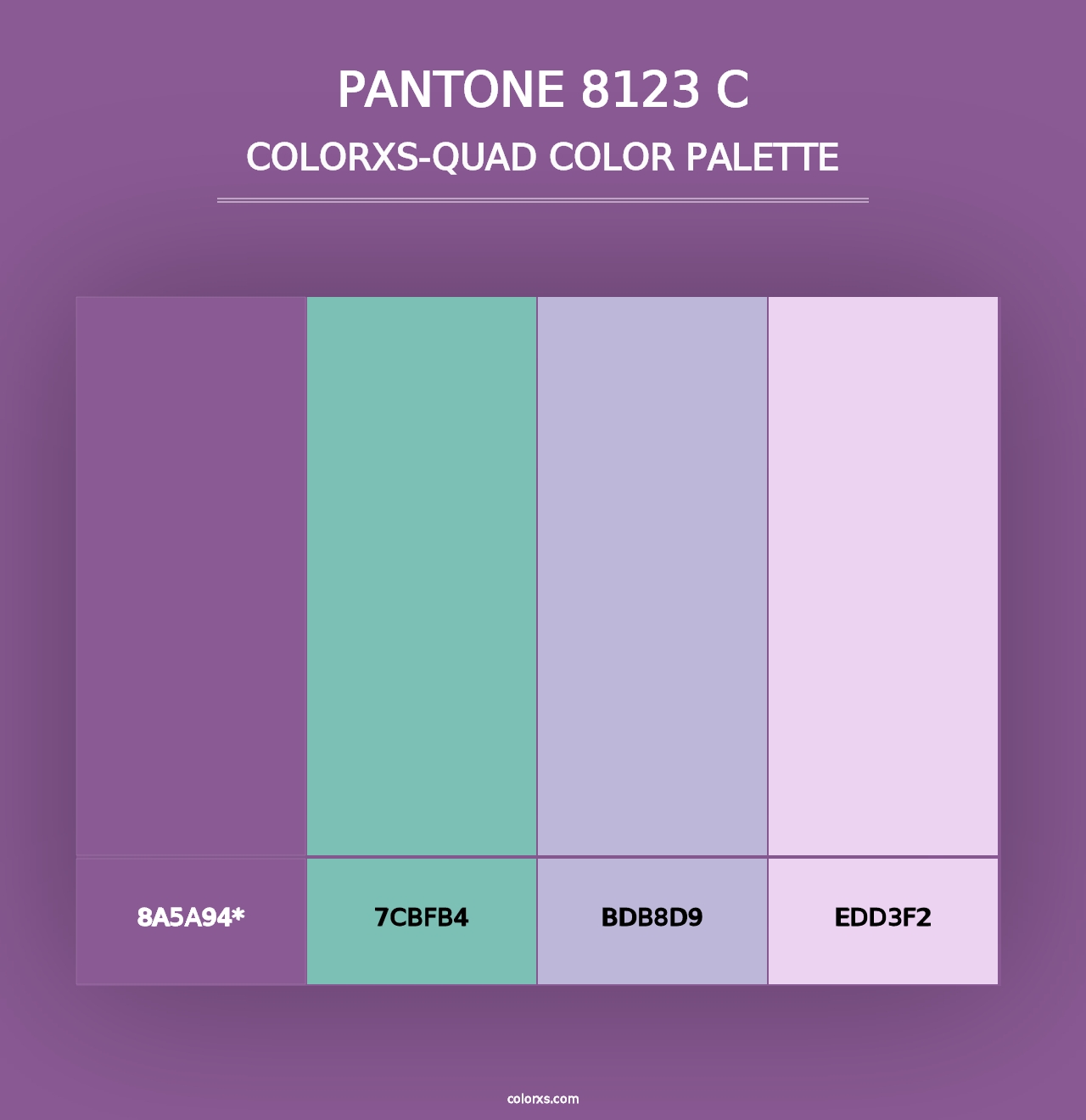 PANTONE 8123 C - Colorxs Quad Palette