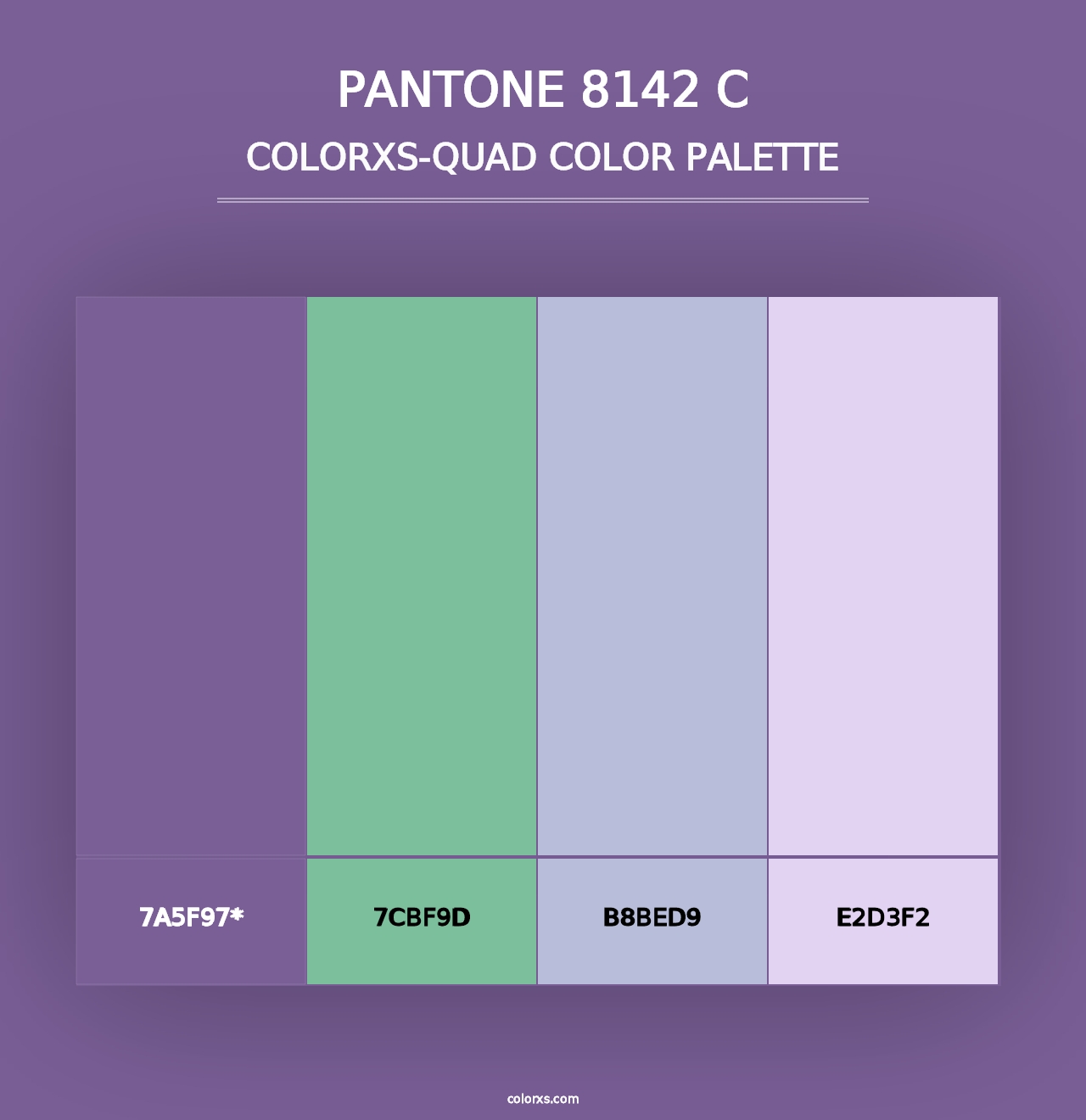 PANTONE 8142 C - Colorxs Quad Palette