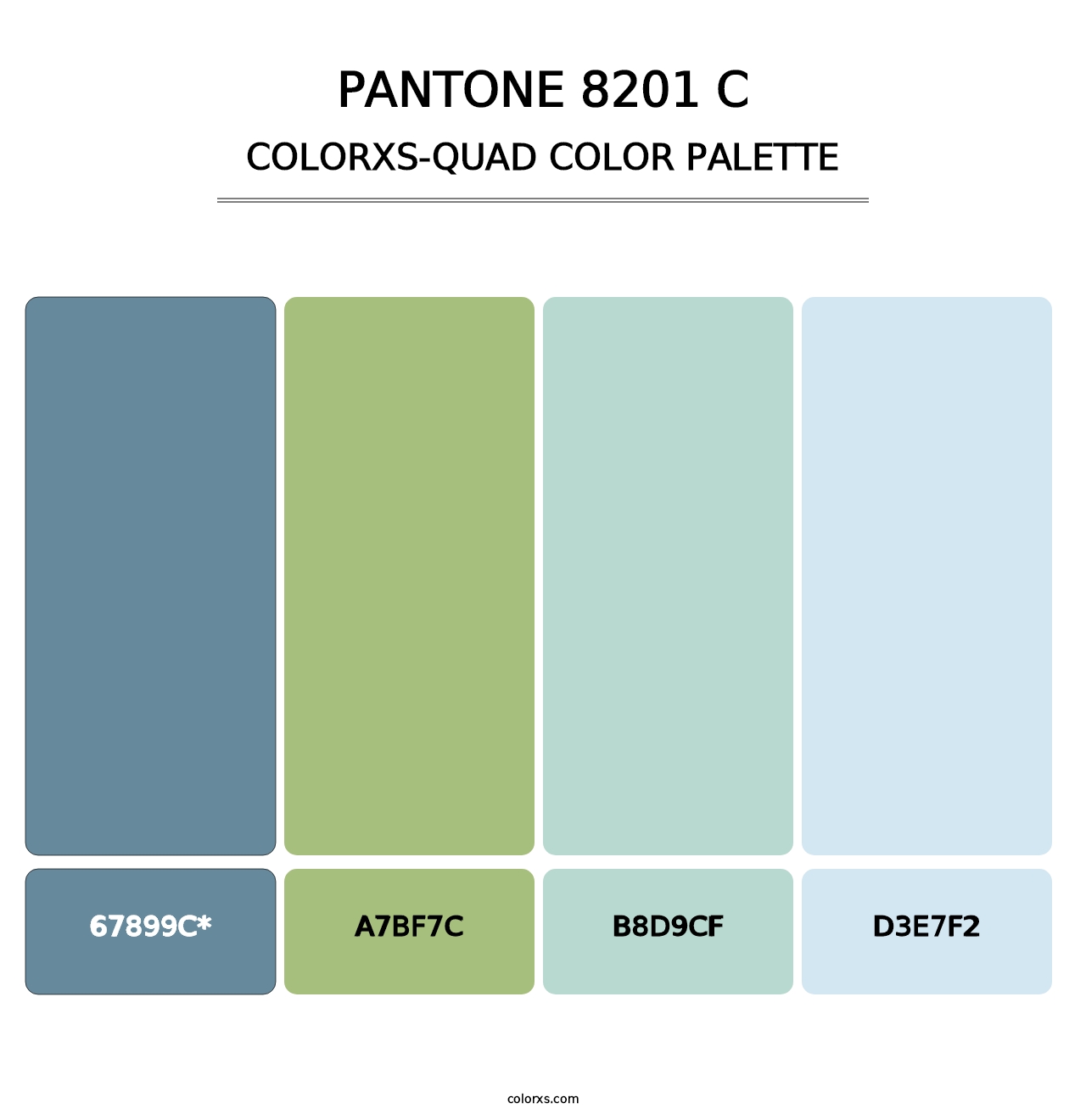 PANTONE 8201 C - Colorxs Quad Palette