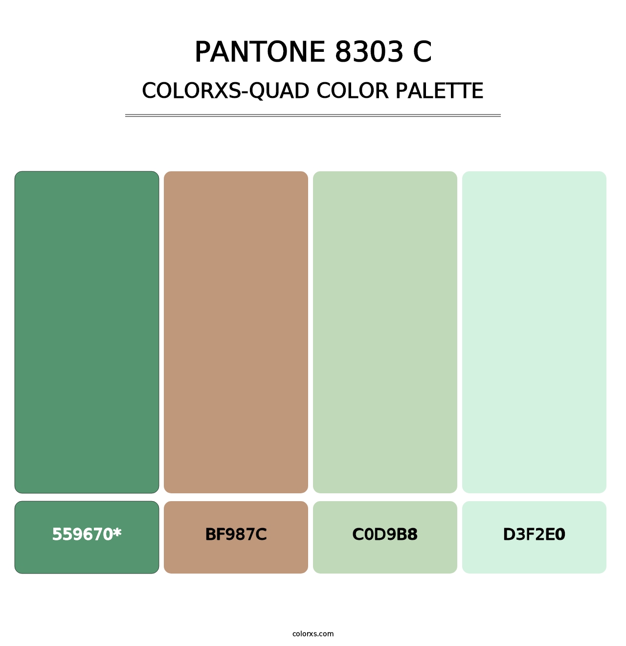 PANTONE 8303 C - Colorxs Quad Palette