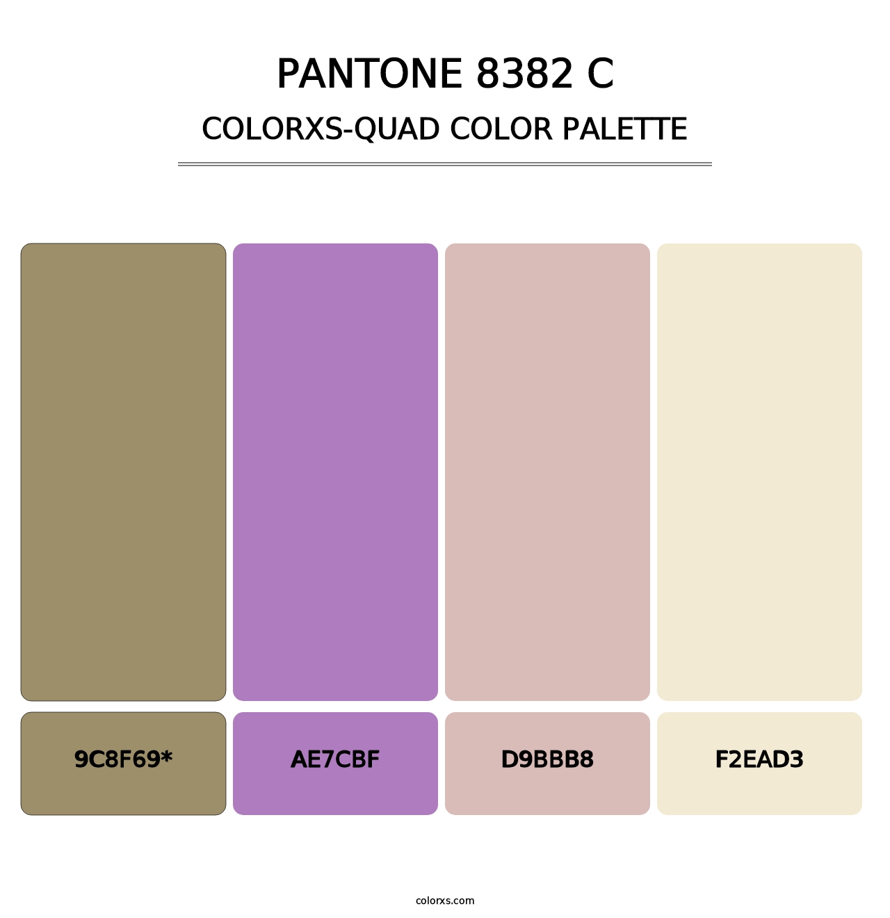 PANTONE 8382 C - Colorxs Quad Palette