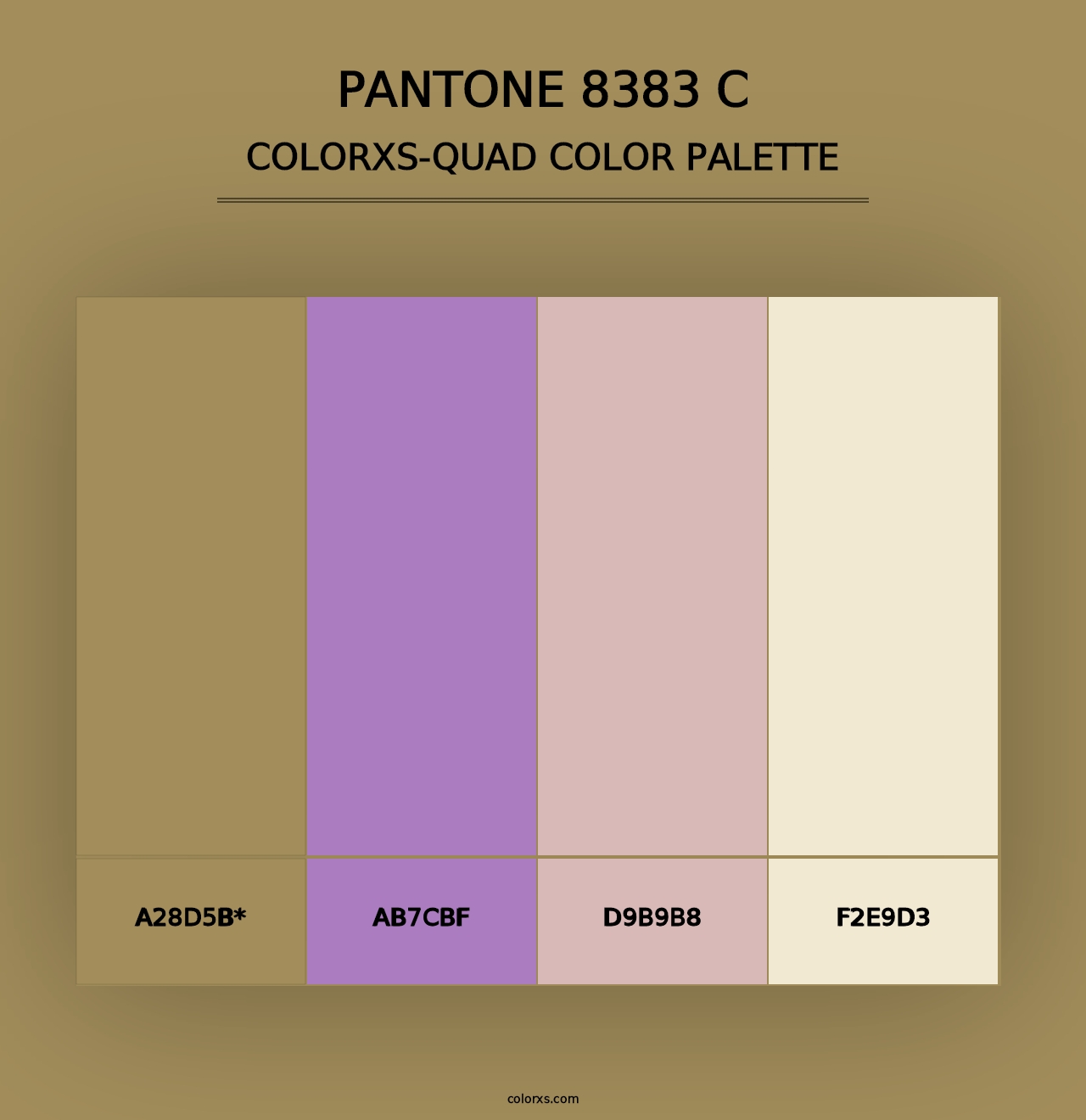 PANTONE 8383 C - Colorxs Quad Palette