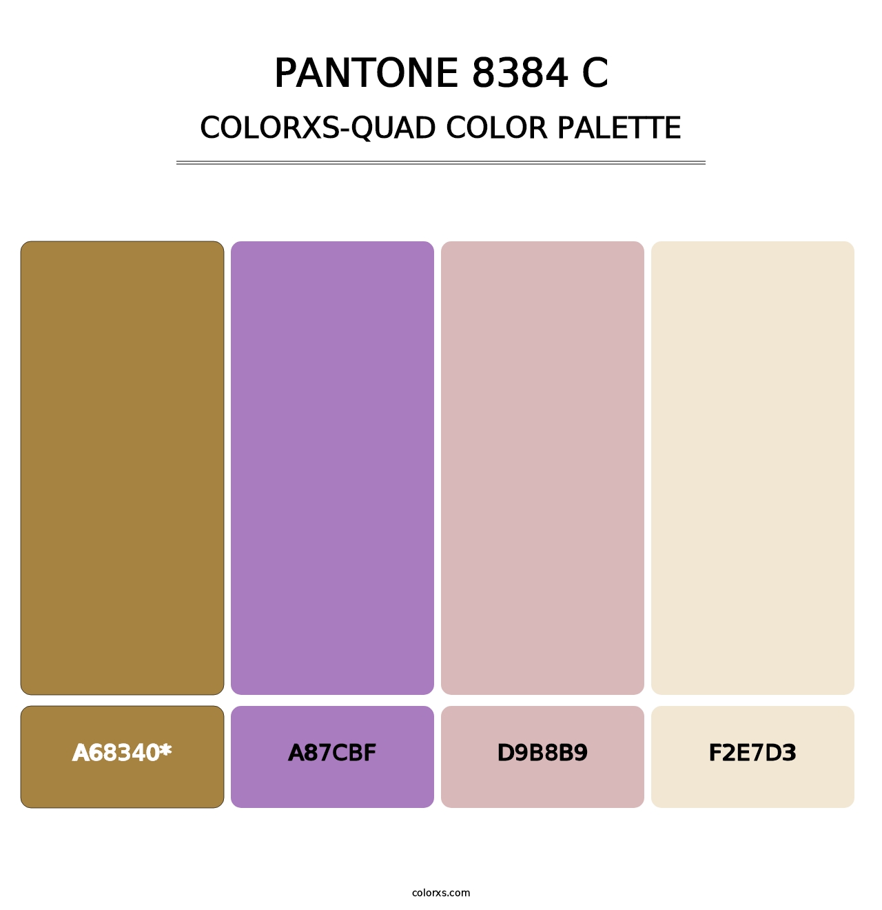 PANTONE 8384 C - Colorxs Quad Palette