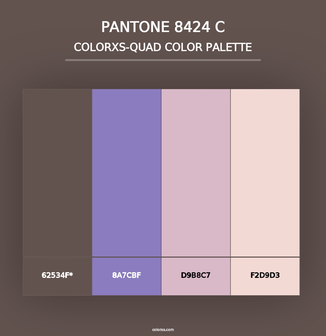 PANTONE 8424 C - Colorxs Quad Palette