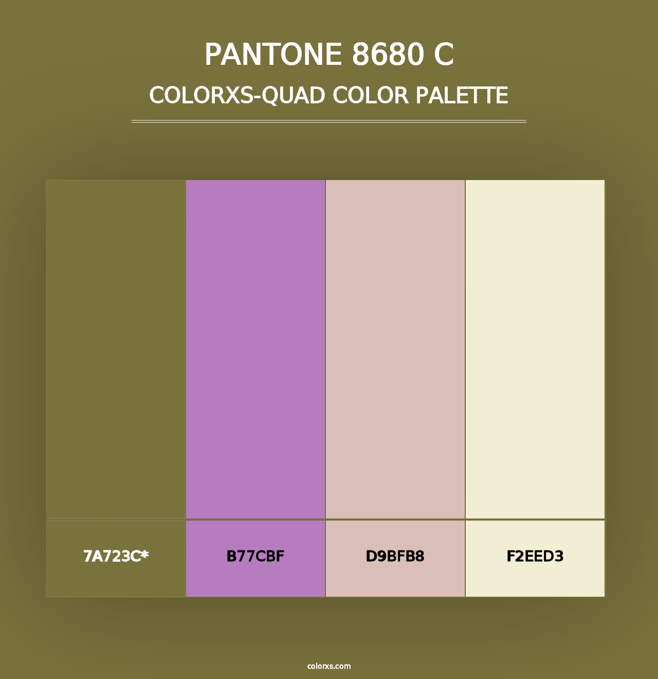 PANTONE 8680 C - Colorxs Quad Palette