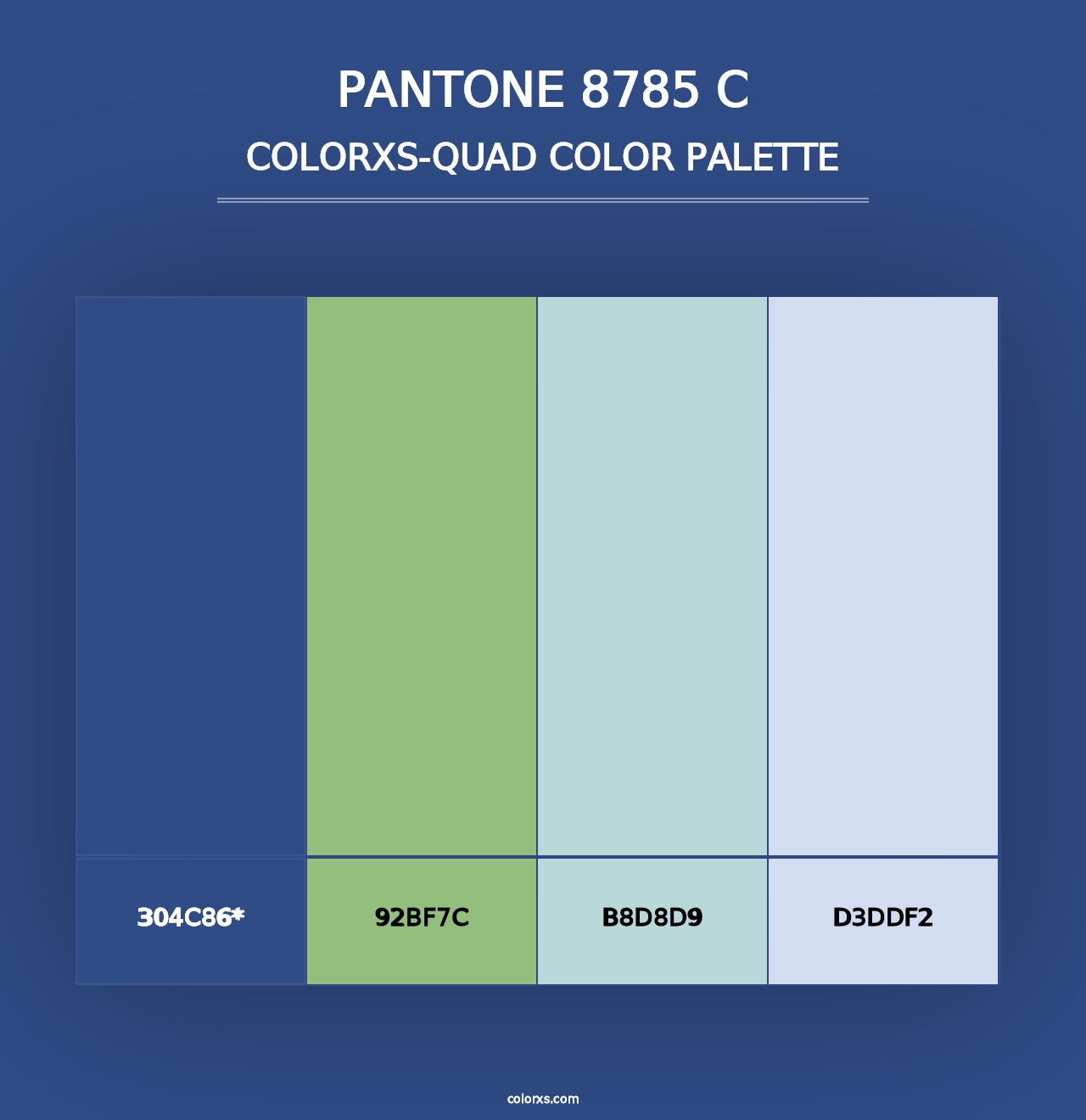 PANTONE 8785 C - Colorxs Quad Palette